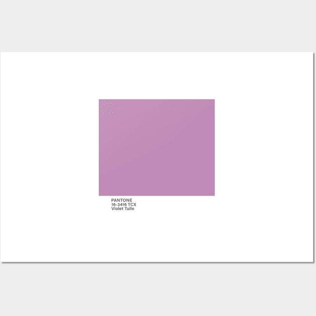 pantone 16-3416 TCX Violet Tulle Wall Art by princessmi-com